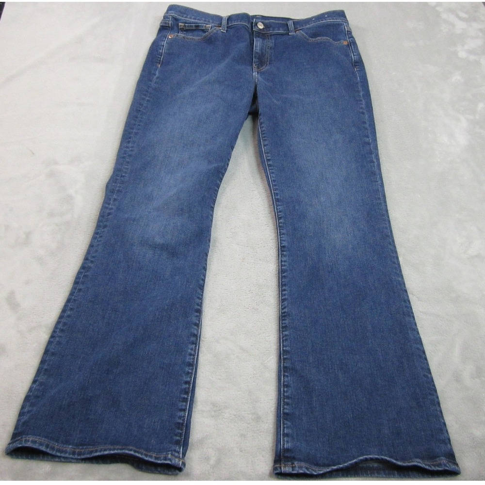 Gap Bootcut Jeans Womens 16 Medium Blue Stretch Denim Classic Flare 33 x 31